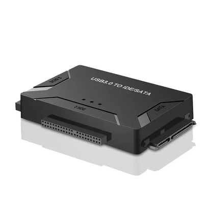 USB 3.0 to SATA IDE Adapter Cable – 3-in-1 Converter for 3.5/2.5 inch HDD/SSD, CD/DVD ROM, CD-RW