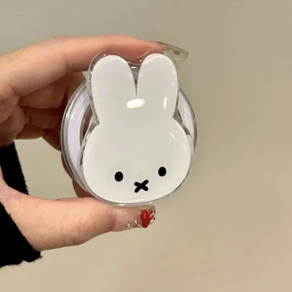 Kawaii Miffy Rabbit Magnetic Phone Stand - Portable Telescopic Airbag Holder for Mobile Phones & Gifts