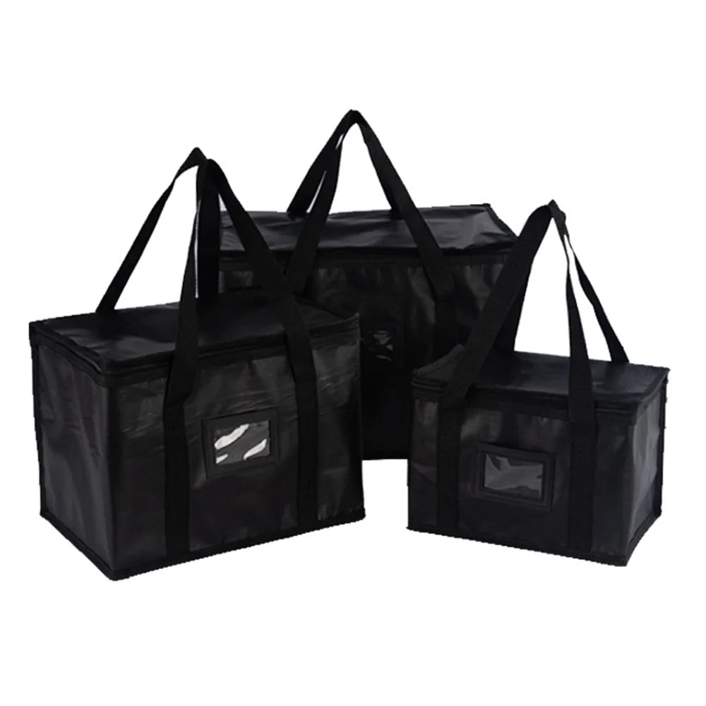 Insulated Thermal Cooler Bag — Large Drink & Food Storage Bag with Zipper, Chilled Lunch Box for Picnic & Meal Storage