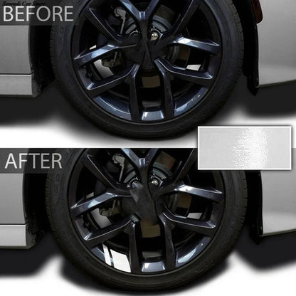 6PCS Reflective Car Wheel Decal Stickers — Red Adhesive Hub Accessories for Auto Wheels