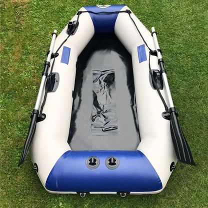 Inflatable Fishing Boat Kayak 175–260cm PVC Wear-Resistant Foldable Air Dinghy for 1–5 Persons Outdoor Water Sports & Canoeing