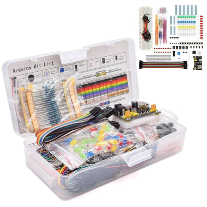 830-Piece Arduino UNO R3 DIY Starter Kit - Electronic Components Set with Solderless Breadboard for STEM Projects and Prototyping