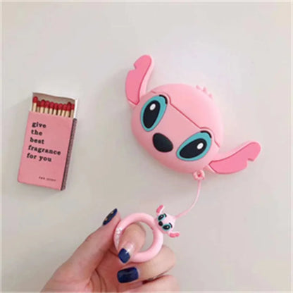 3D Cartoon Silicone Case for AirPods 4 (2024) & AirPods Pro 2/3 — Protective Earphone Charging Cover with Hook