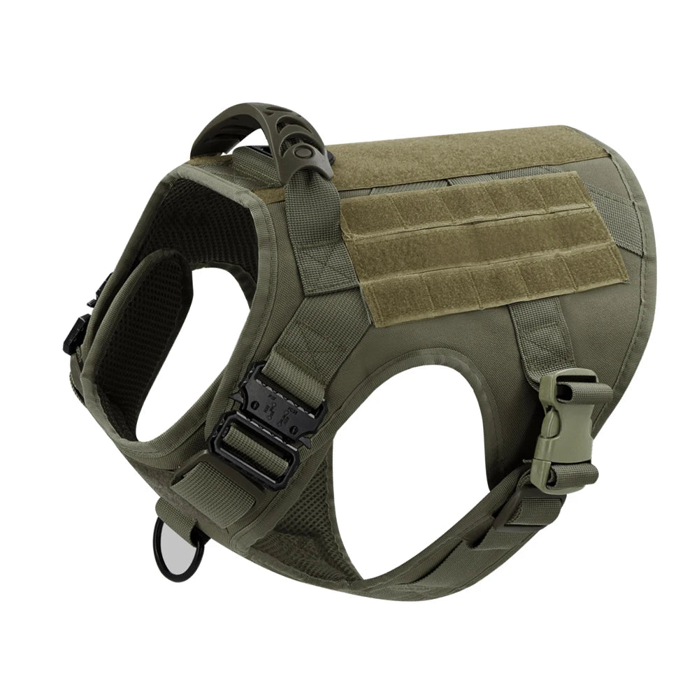 Large Dog Harness & Leash Set — Training & Walking Vest for German Shepherd, Malinois