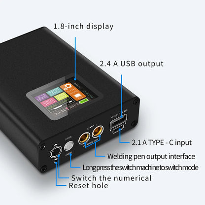 Portable Digital Spot Welder Kit — 18650 Lithium Battery Welder with 30-Speed Adjustable & Color Display