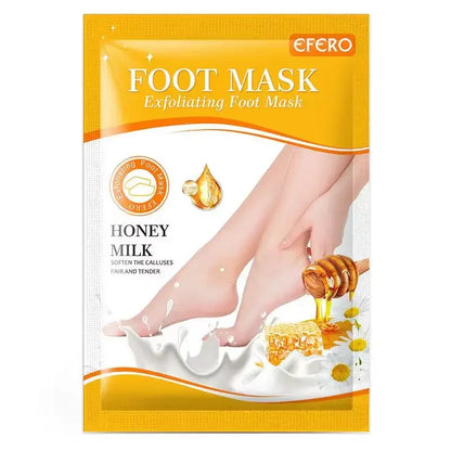 Honey Foot Mask – 1 Pair for Dead Skin & Callus Removal, Exfoliating Foot Treatment, Whitening Foot Spa & Skin Care Tool