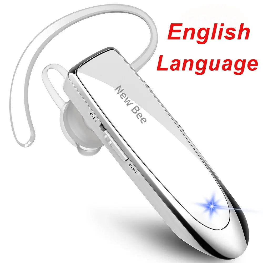 New Bee B41 Wireless Bluetooth 5.0 Earphones – Hands-Free Mini Headset with CVC 6.0 Mic, 22H Music Playing for iPhone
