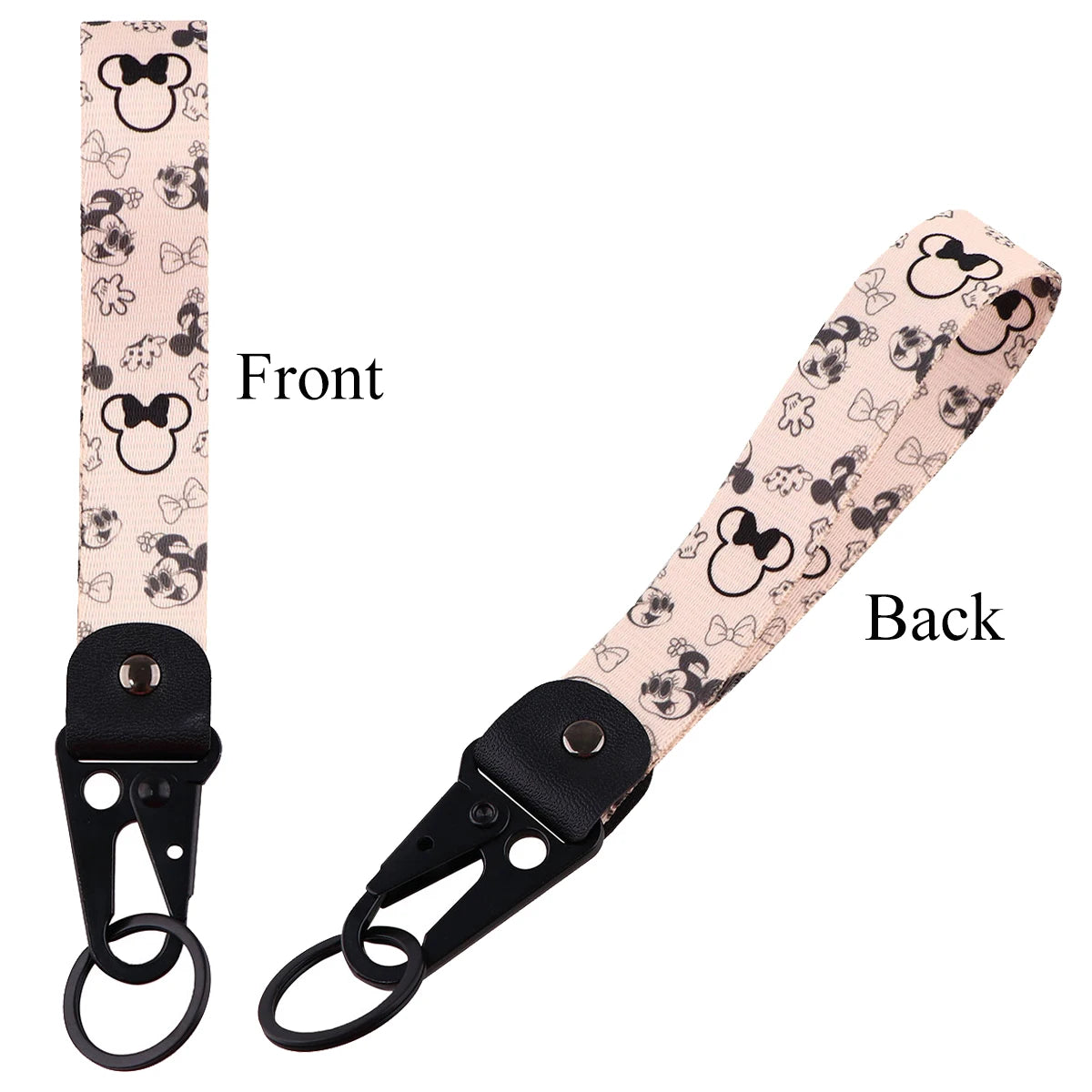 Mickey Mouse & Marie Cat Keychain – Eagle Beak Key Holder for Cars, Motorcycles & Backpacks