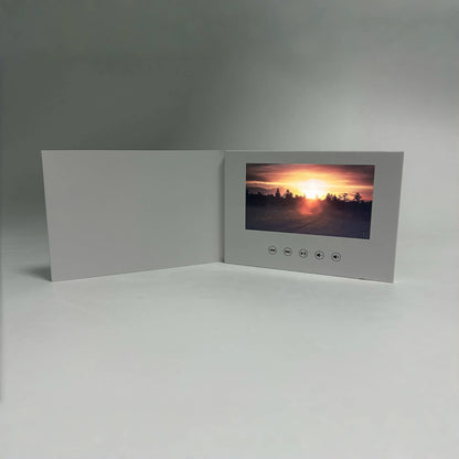 7-Inch Digital Video Greeting Card — 4GB LCD Birthday, Wedding & Invitation Music Photo Frame with Video Upload
