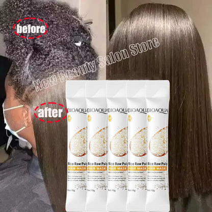 Natural Repair Hair Mask – Professional Treatment for Dryness, Split Ends, Damage, Frizz & Tangles, 5-Second Soft Smooth Care