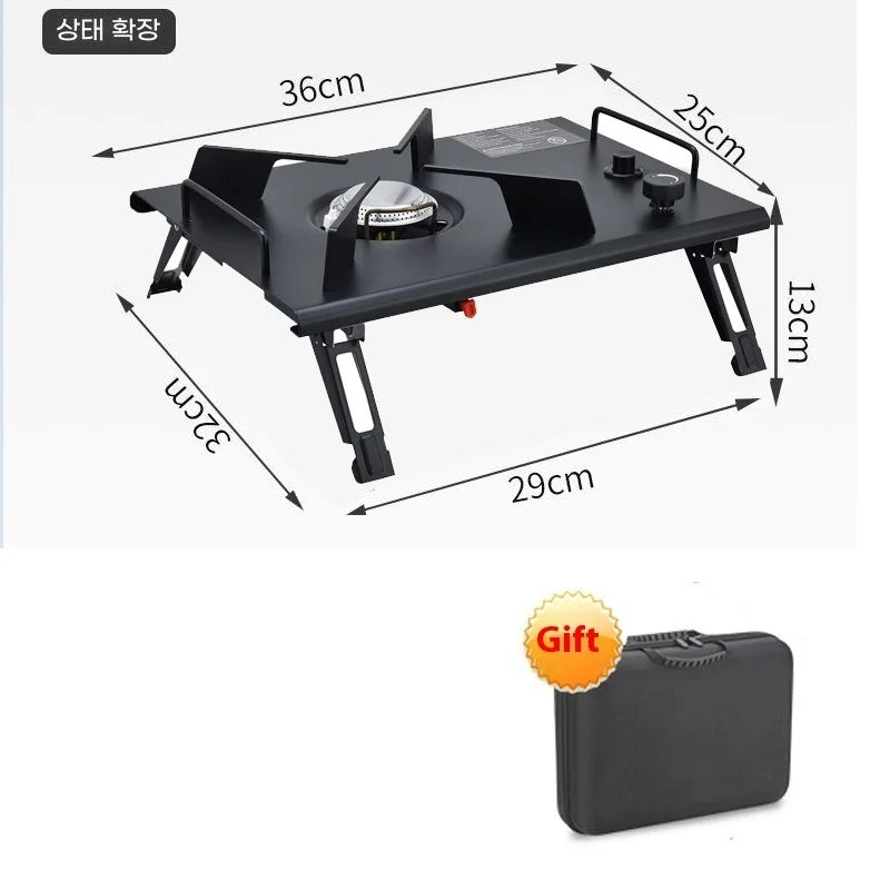 Lohascamping Folding Camping IGT Table – Lightweight Portable Roll Table with Adjustable Legs for BBQ, Desktop Burner & Backpacking