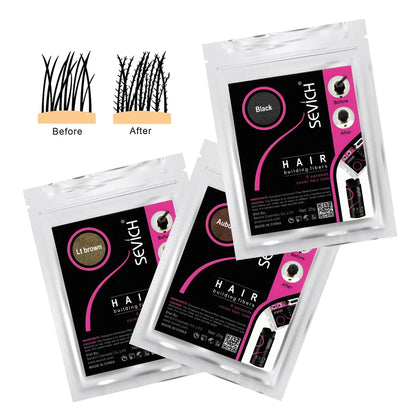 SEVICH Keratin Hair Fiber 100g — Thickening & Hair Building Powder Spray for Instant Regrowth and Hair Loss Concealer