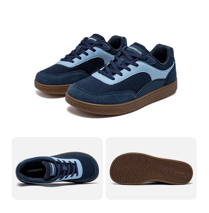 HOBIBEAR Unisex Wide-Toe Sneakers — Minimalist Lace-Up Mesh Casual Shoes, Non-Slip Comfort for Men & Women