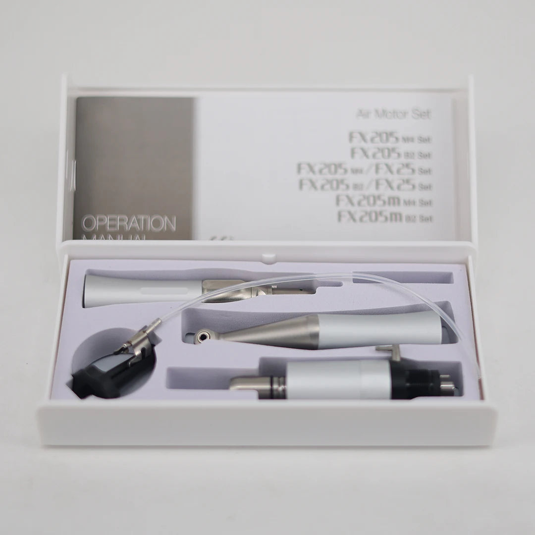 NSK FX25 FX65 1:1 Direct Drive Contra Angle — Low Speed Dental Handpiece for Polishing & Mini Head Dentistry