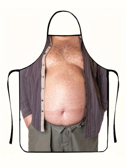 Funny Men's Apron - Beer Belly Party Apron for Cooking, BBQ & Humorous Gatherings