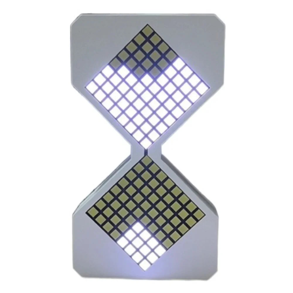 Cyber Style LED Electronic Hourglass Timer – Gravity Sensing Digital Sand Clock (1–30 Min), DIY Tech Desk Decor & Modern Home Decoration Gadget
