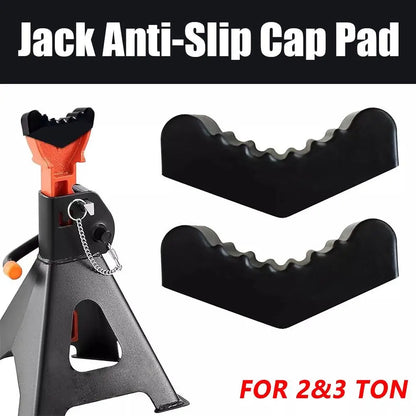Universal Car Lift Jack Stand Rubber Pads - Slotted Floor Adapter for Frame Rail Pinch, 3Ton and 6Ton Capacity, Safety Grip Lifting Repair Tools