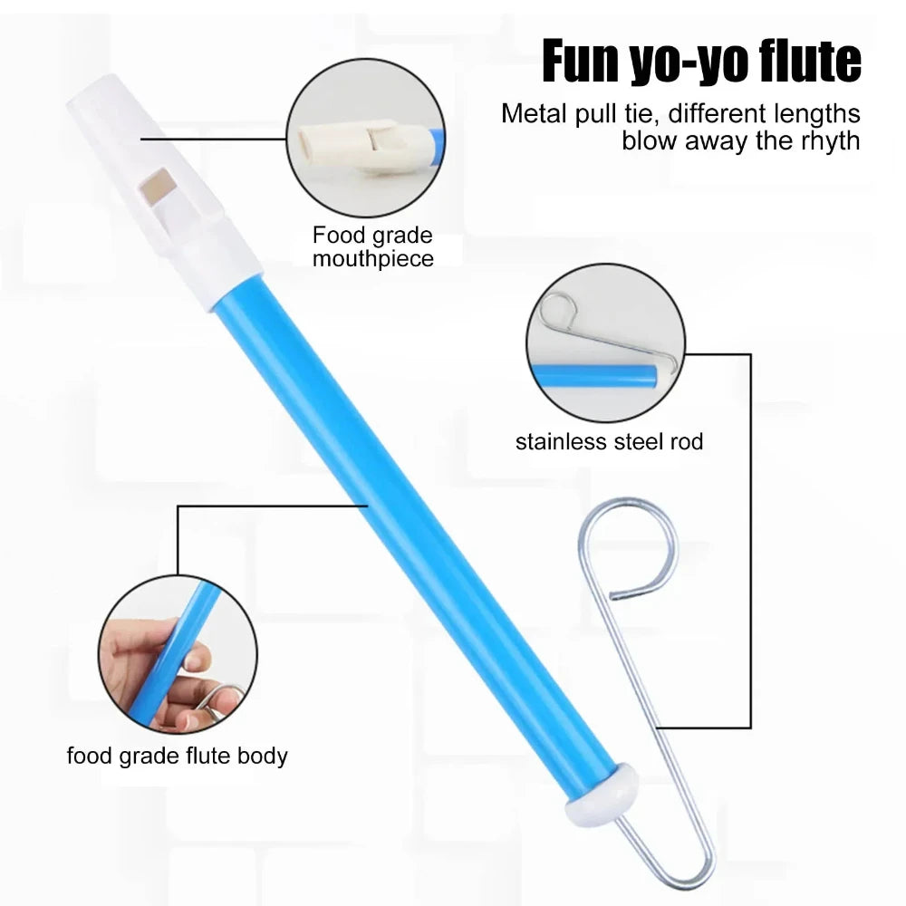 Musical Slide Whistle Toy – Classic Blowing Flute for Kids, Fun Piccolo Musical Gift