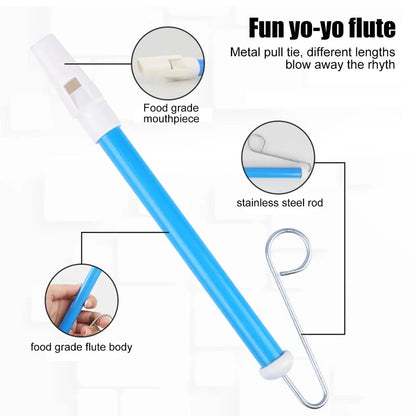 Musical Slide Whistle Toy – Classic Blowing Flute for Kids, Fun Piccolo Musical Gift
