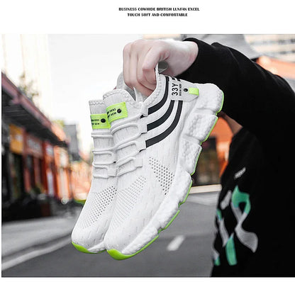 2024 Men's Breathable Sneakers – Comfortable Casual Running & Tennis Shoes for Summer