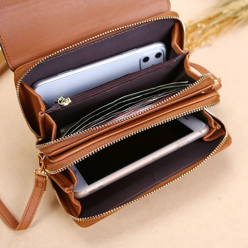 New PU Leather Women's Handbags: Stylish, Multifunctional Shoulder & Crossbody Bags - Large Capacity & Fashionable Phone Purse