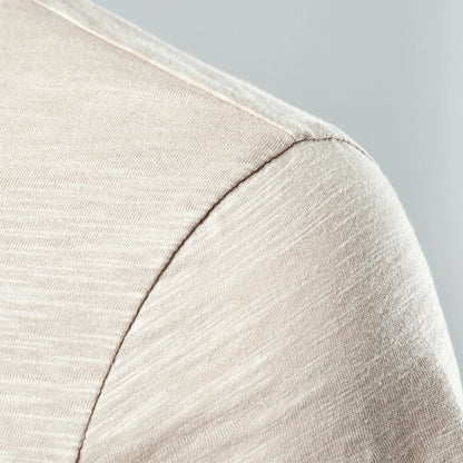 Men’s Casual Henley T-Shirt - High Quality Short Sleeve Summer Basic Fashion Top