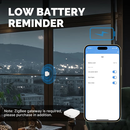MOES Tuya ZigBee Smart Window & Door Sensor – Security Alarm System, Smart Life App Remote Control