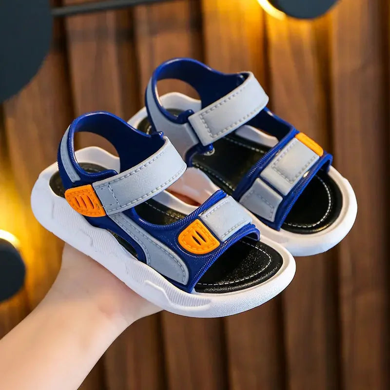 Summer Baby Sandals – Solid Color Soft Sole, Anti-Slip Toddler Shoes for Boys & Girls, Beach Sandals