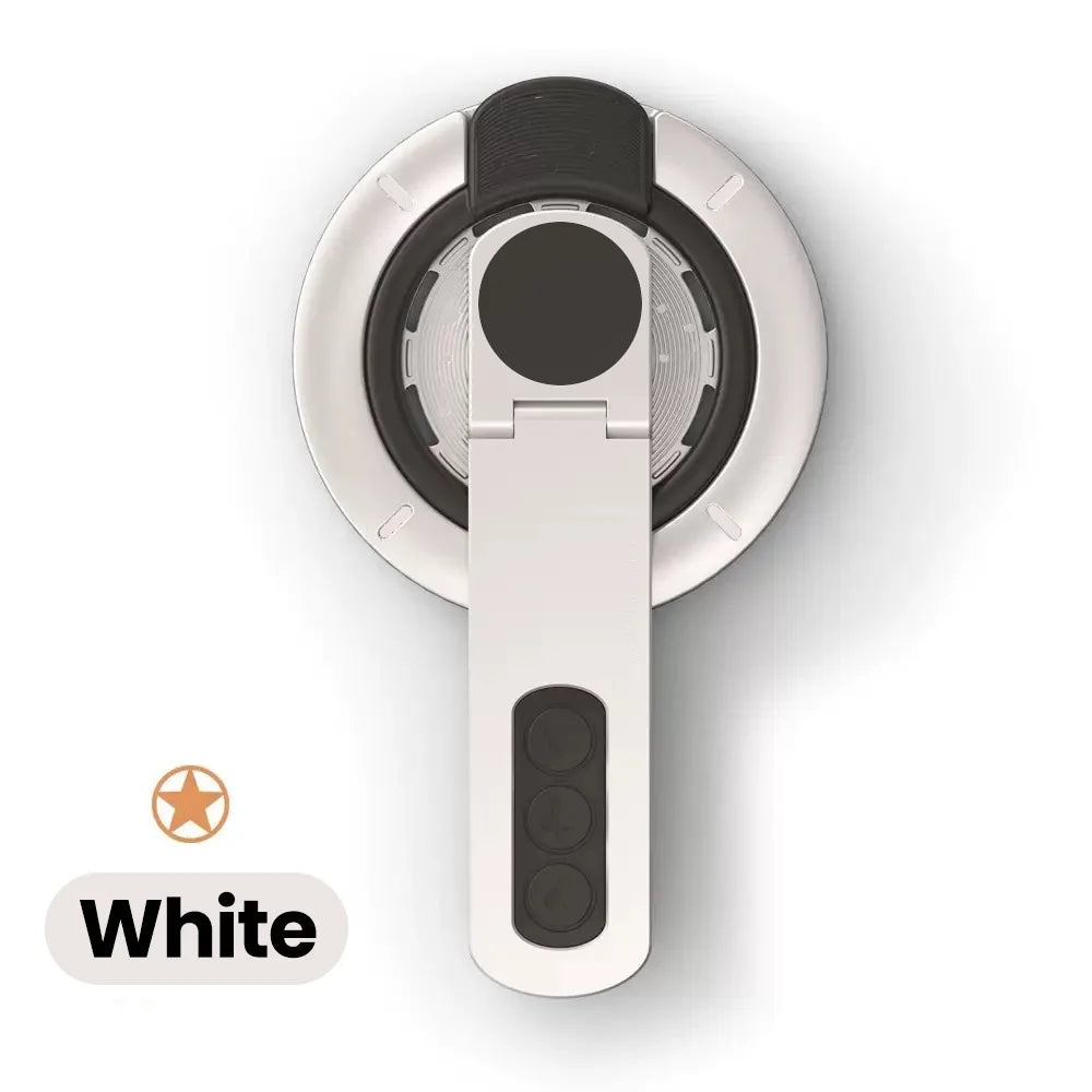 3-in-1 Magnetic Finger Ring Phone Holder - Rotating Double-Sided MagSafe Stand for iPhone 17 16 15 14 13 12