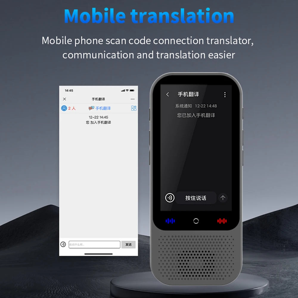 S80 Pro Portable Language Translator – 138 Languages, Voice Translation & 16 Offline Modes with ChatGPT Function