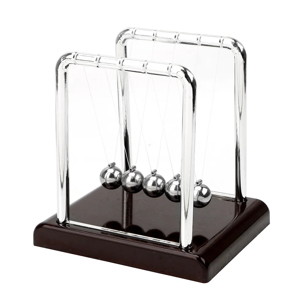 Newton's Cradle Balance Balls - Steel Pendulum Desk Toy for Science and Physics Fun