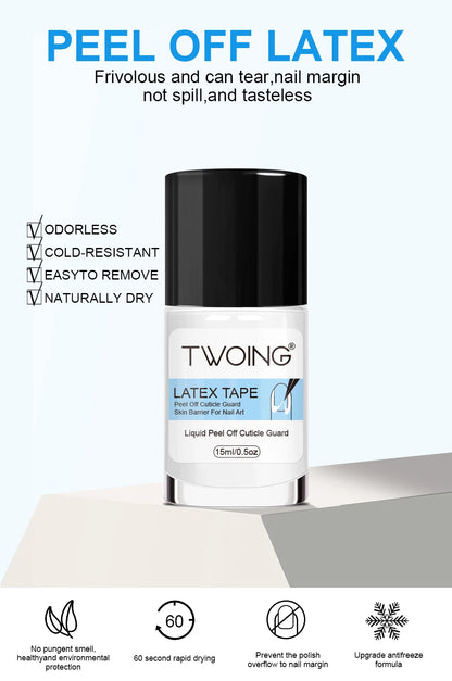 15ml Nail Peel-Off Liquid Latex Tape – Cuticle Guard & Nail Edge Protector for Manicure