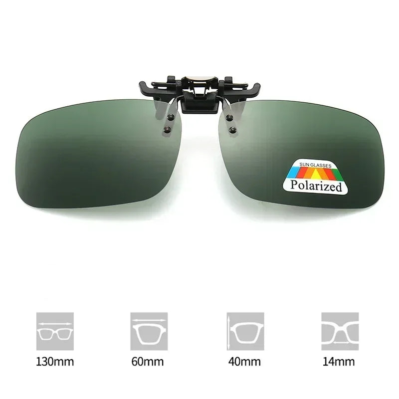Polarized Clip-On Sunglasses – HD UV400 Driving & Night Vision Glasses Shades