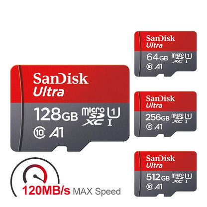 Ultra MicroSD Memory Card — 32GB 64GB 128GB 256GB 512GB A1 Class 10 SD TF Flash Card for Phone