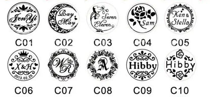 Custom Brass Wax Seal Stamp with 2 Initials & Wreath – Vintage Reusable DIY Wedding & Letter Stamp with Free Engraving