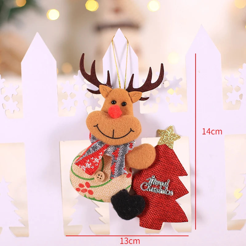 Red Star Christmas Tree Ornament – DIY Xmas Pendant New Year Party Gift Home Decor Noel Navidad