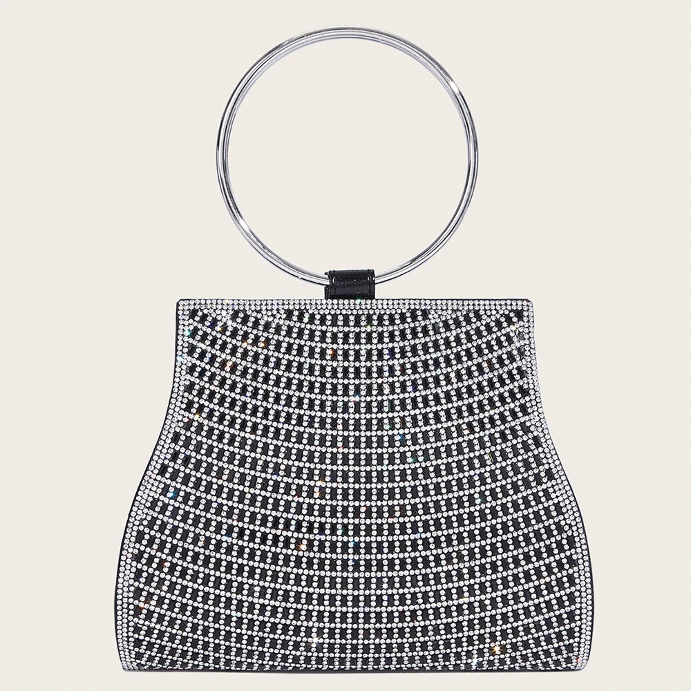 Women’s Rhinestone Diamond Evening Bag – Bridal Clutch Purse for Party, Wedding & Special Occasions