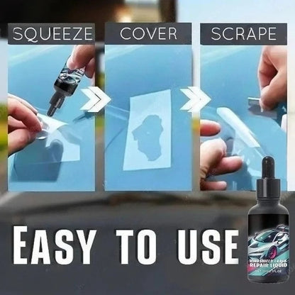 Magic Windscreen Crack Repair Kit – Auto Glass Scratch Eraser for Cars, Trucks & Motorcycles Windshield Restoration Tool Set