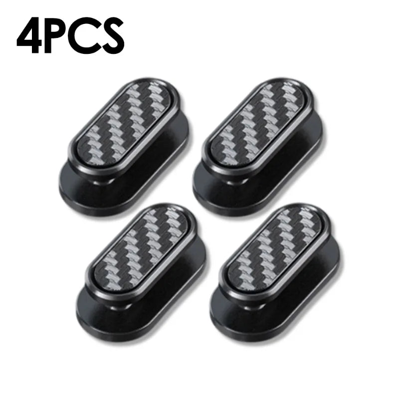 Car Invisible Small Hooks – Carbon Fiber Self-Adhesive Dashboard Wall Hook for USB Cable, Headphones, Keys, Car Interior Organizer