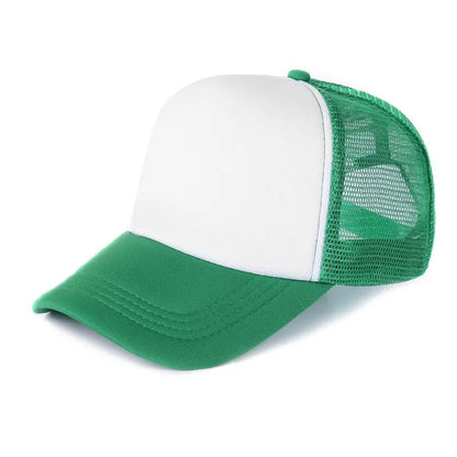 Custom Logo Mesh Trucker Cap - 5 Panel Snapback Baseball Hat for Men & Women Summer Sports Sun Hat