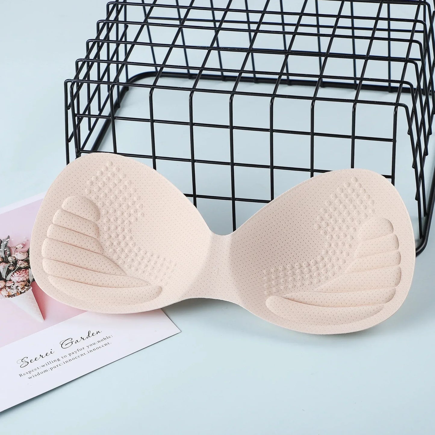 Thick Invisible Removable Push-Up Bra Pads – Latex Swimwear Inserts for Women, Chest Foam Cups