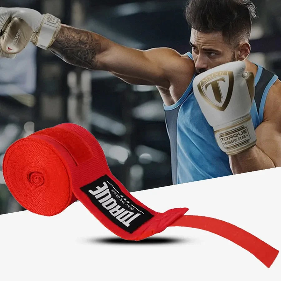 3M/5M Cotton Boxing Bandage - Muay Thai Wrist Wraps for Combat, Kickboxing, Training & Competition Protection