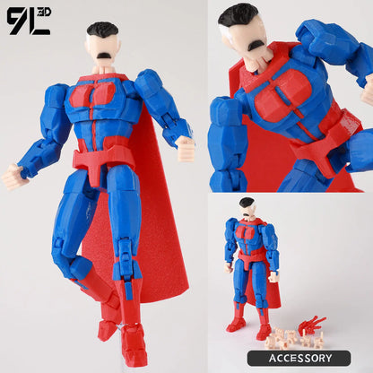 9L3D Lucky 13 Invincible Boy Action Figure – 3D Printed Multi-Jointed Poseable Anime Collectible Model Toy Gift