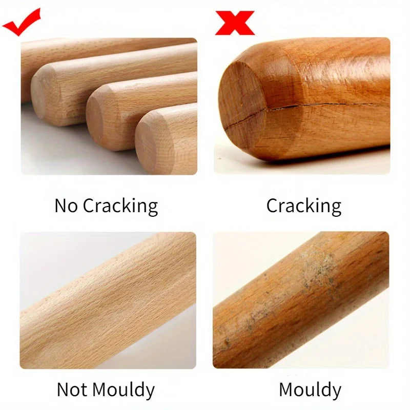 Solid Ash & Locust Wood Baseball Bat – 54/64/74/84cm Hardwood Bat for Baseball, Softball & Family Defense