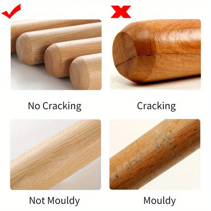 Solid Ash & Locust Wood Baseball Bat – 54/64/74/84cm Hardwood Bat for Baseball, Softball & Family Defense