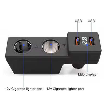 Classy Car Cigarette Lighter Splitter Adapter - Fast Charging Interior Accessory for VW Golf 7 MK7 LHD