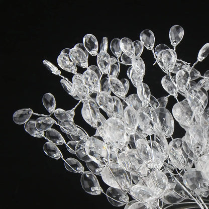 Artificial White Crystal Acrylic Water Droplet – Handmade Christmas & Wedding Bridal Bouquet, Wreath, Hairpin DIY Decor Accessory