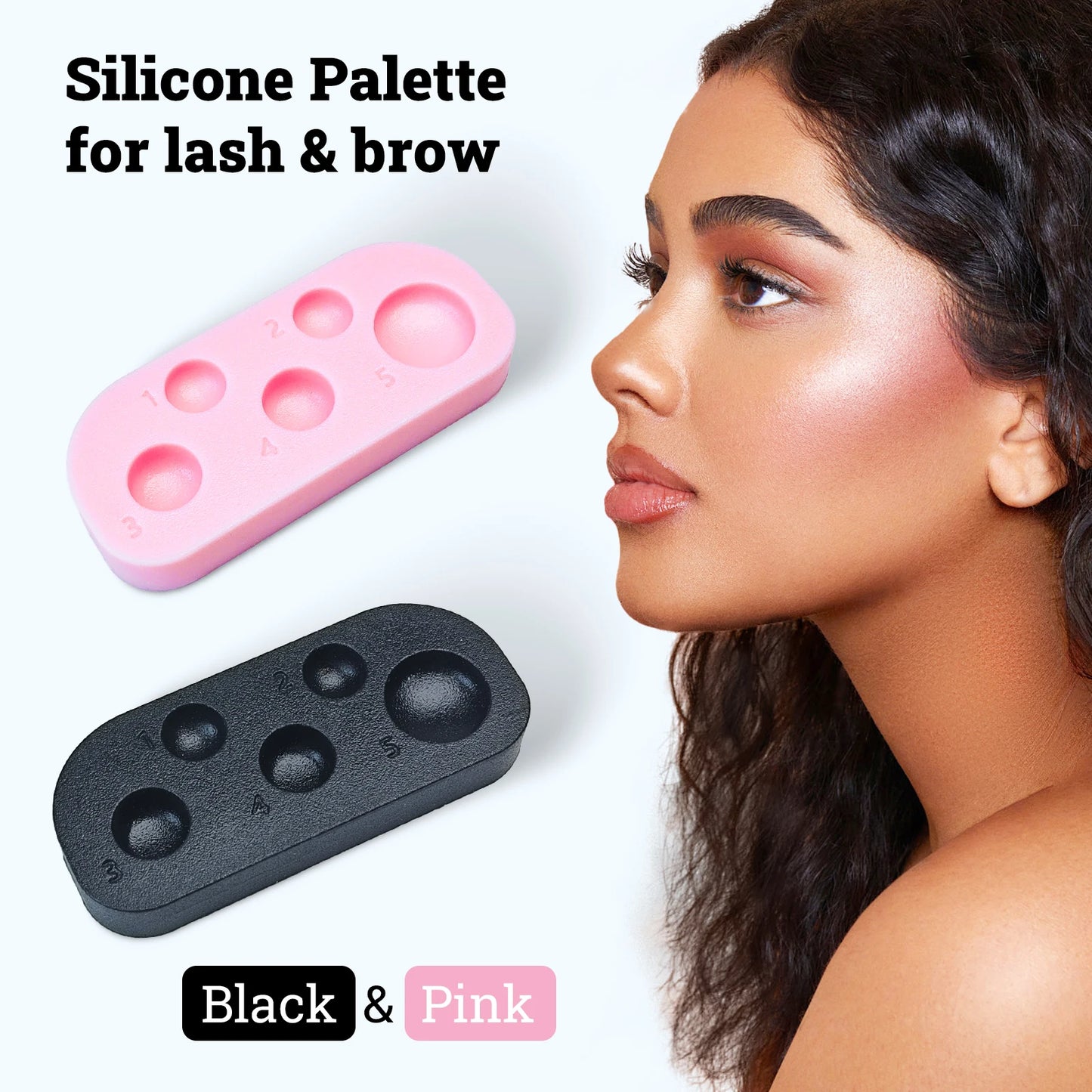 PERMANIA 5-in-1 Silicone Lash Lift Pallet – Professional Eyelash Lifting & Tinting Tool for Extensions