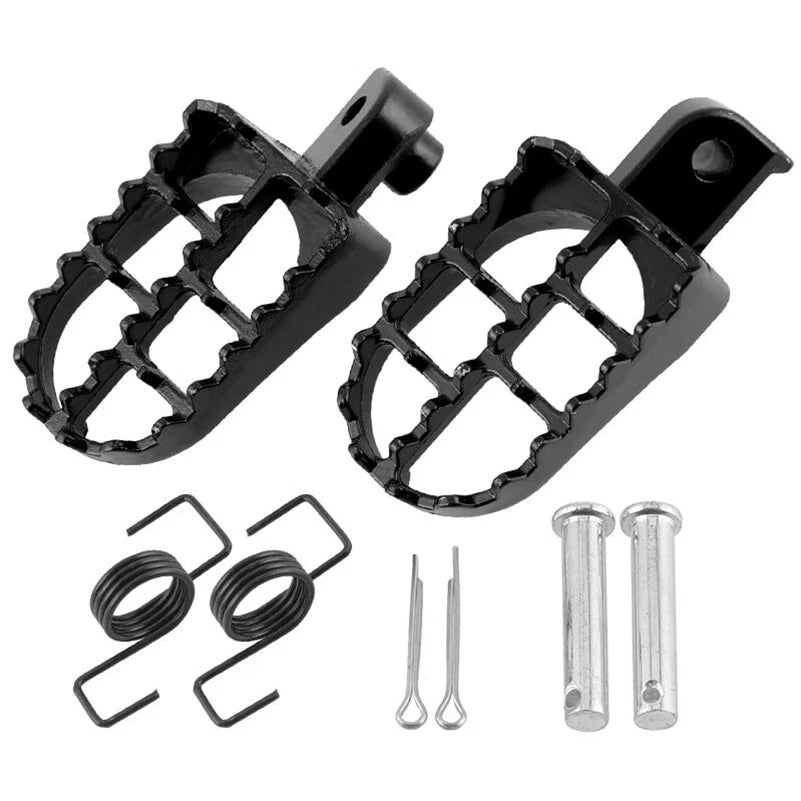 Motorcycle Foot Pegs - Replacement Footrests for Yamaha, Honda CRF/XR Models & Dirt Pit Bikes