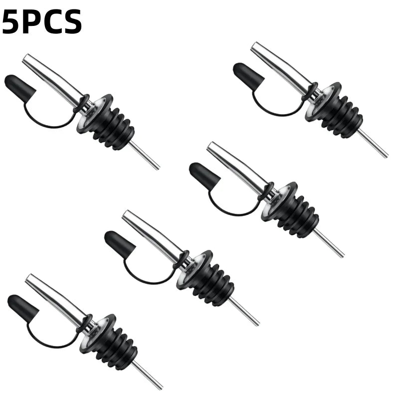 Wine Bottle Stopper & Pourer - Leak-Proof Liquor Dispenser, Sauce Nozzle & Bottle Cap Tool